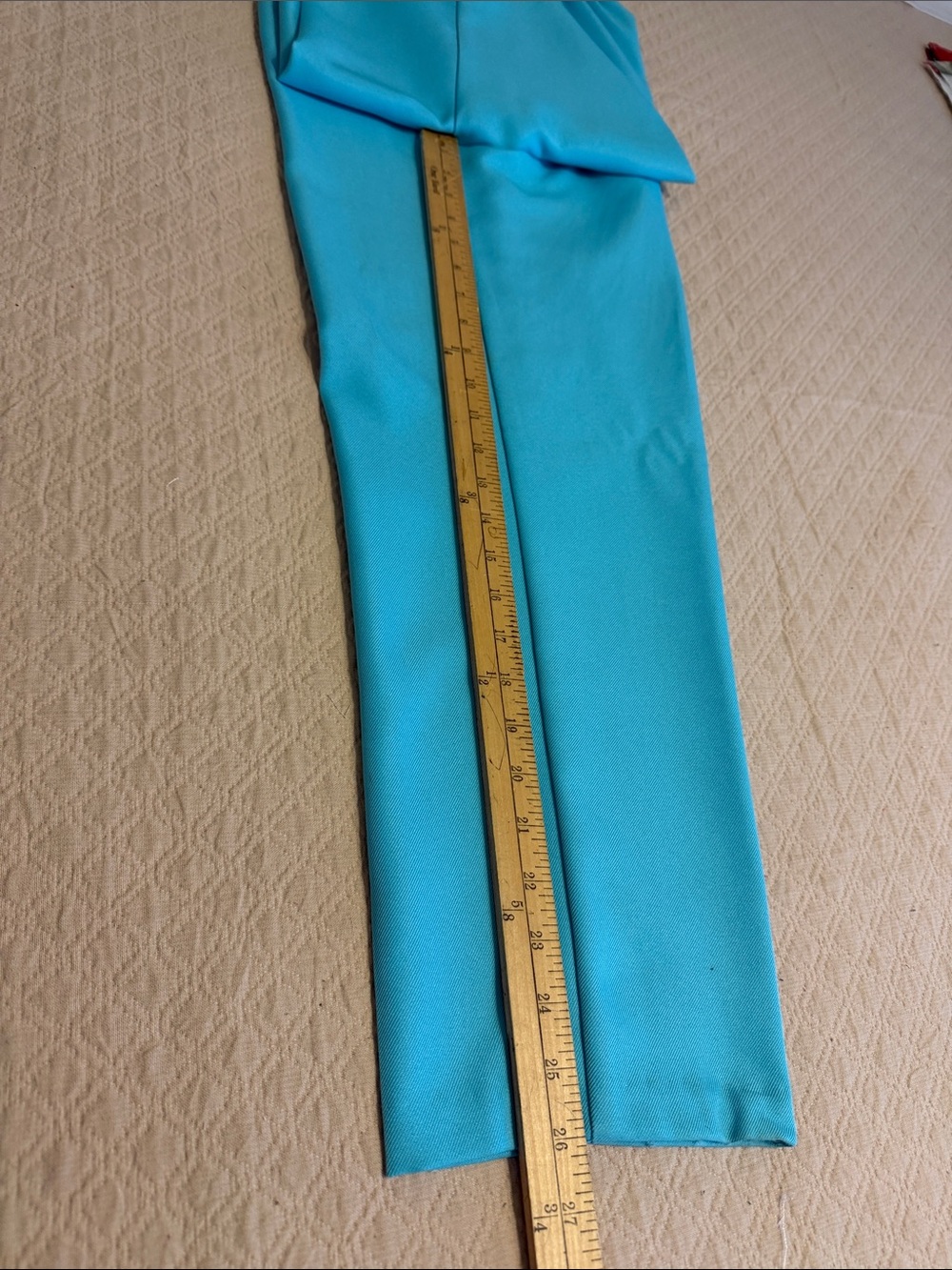 Bright Turquoise Straight Leg Women's Pants